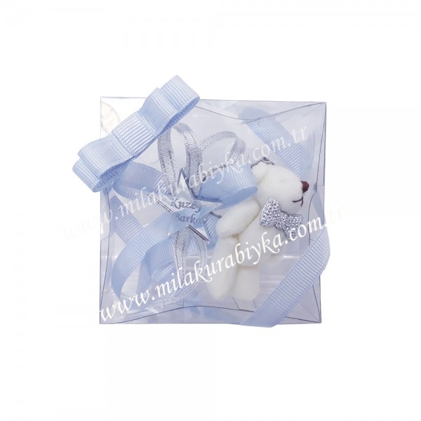 Ayıcıklı Anahtarlık - Mavi